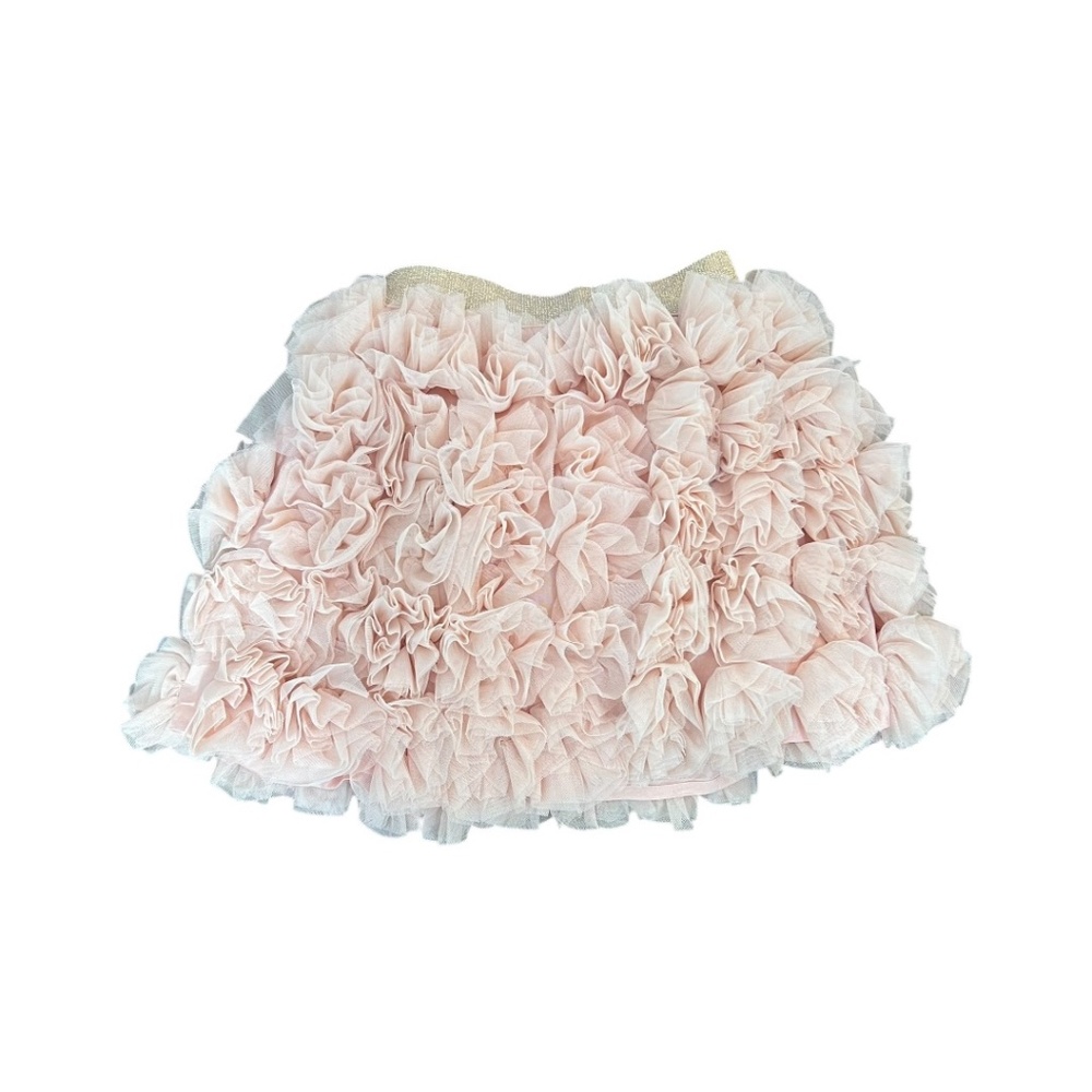 Mini Boden Pink Tulle Ruffle Floral Skirt, Girls 5-6, EUC